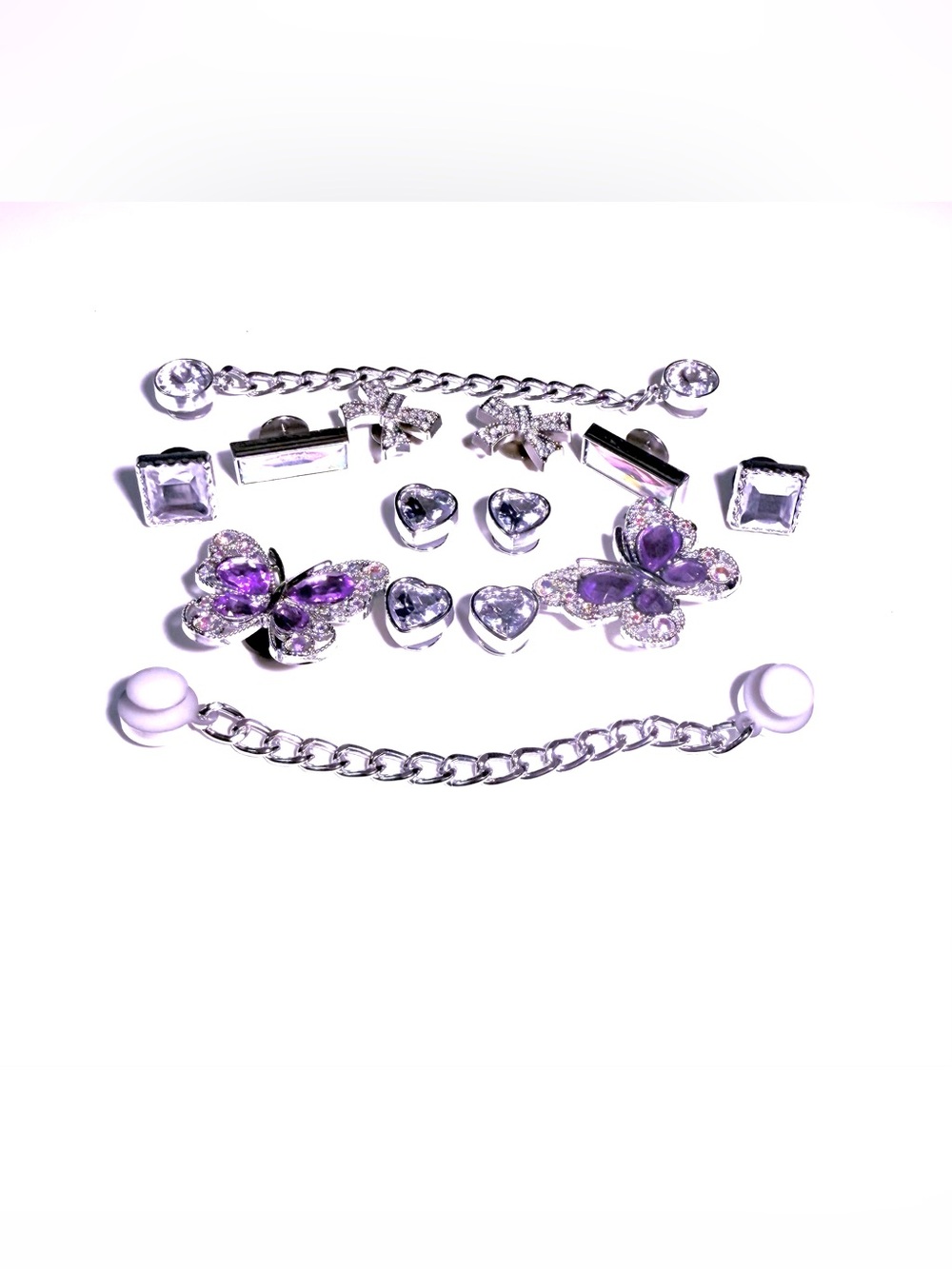 14 Bling Rhinestone Croc Charm Set Shoe Charms Jibbit Disney Croc Charms